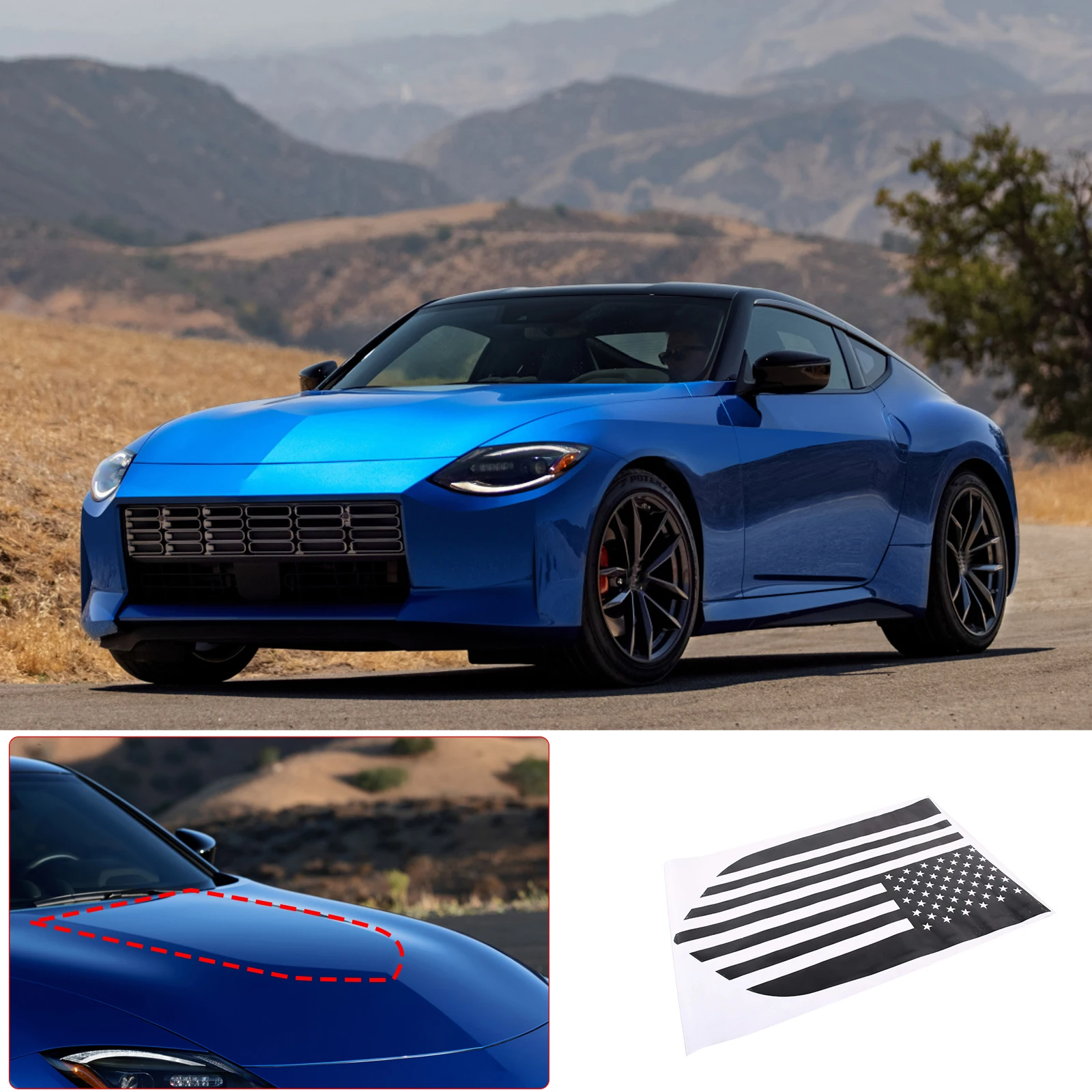 PVC Car Front Hood National Flag Vinyl Decal Sticker Trim Stickers Pull Flower Film For Nissan 400Z 2023 Car Accessories
PVC Car Front Hood National Flag Vinyl Decal Sticker Trim Stickers Pull Flower Film For Nissan 400Z 2023 Car Accessories