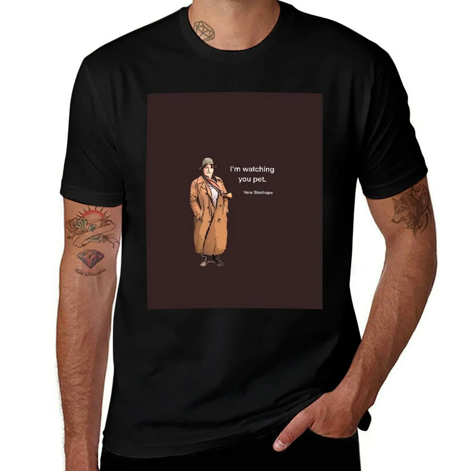 DCI Vera Stanhope: I'm watching you pet. T-Shirt customizeds quick drying mens designer clothes
DCI Vera Stanhope: I'm watching you pet. T-Shirt customizeds quick drying mens designer clothes