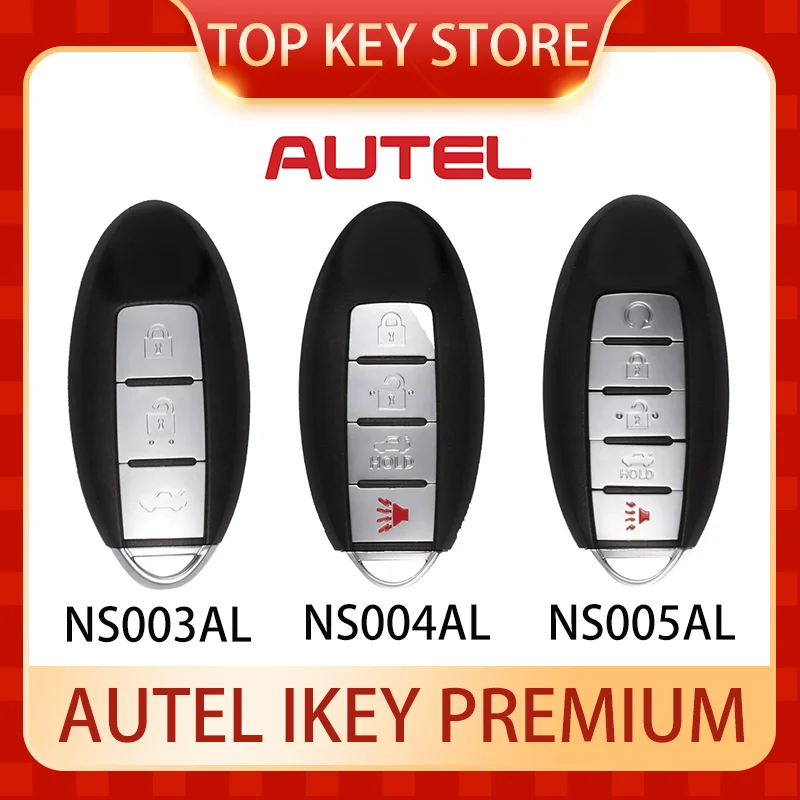 1/2/5/10PCS AUTEL Premium IKEY NS003AL NS004AL NS005AL Universal Smart key 315Mhz/434Mhz For KM100 IM508 IM608 XP400 Pro
1/2/5/10PCS AUTEL Premium IKEY NS003AL NS004AL NS005AL Universal Smart key 315Mhz/434Mhz For KM100 IM508 IM608 XP400 Pro