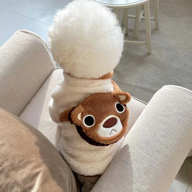 Pet Bear Backpack Vest Teddy Winter Clothes Bichon Frise Cotton Coat Poodle Thickened Open Button Clothes Cartoon Dog Clothes
Pet Bear Backpack Vest Teddy Winter Clothes Bichon Frise Cotton Coat Poodle Thickened Open Button Clothes Cartoon Dog Clothes