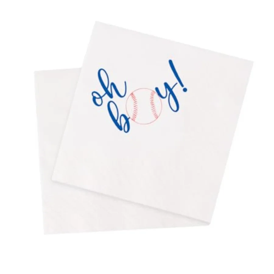 Baseball Baby Shower Cocktail pkins - 50Pcs Sports Oh Boy Party Decoration - 5 x 5 2-Ply Paper Disposable pkins for Table Decor
Baseball Baby Shower Cocktail pkins - 50Pcs Sports Oh Boy Party Decoration - 5 x 5 2-Ply Paper Disposable pkins for Table Decor