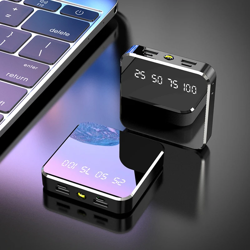 10000mAh Portable Mini Power Bank With Led Flashlight Digital Display Power Bank Double USB Output USB Type C Input For Mobile
10000mAh Portable Mini Power Bank With Led Flashlight Digital Display Power Bank Double USB Output USB Type C Input For Mobile