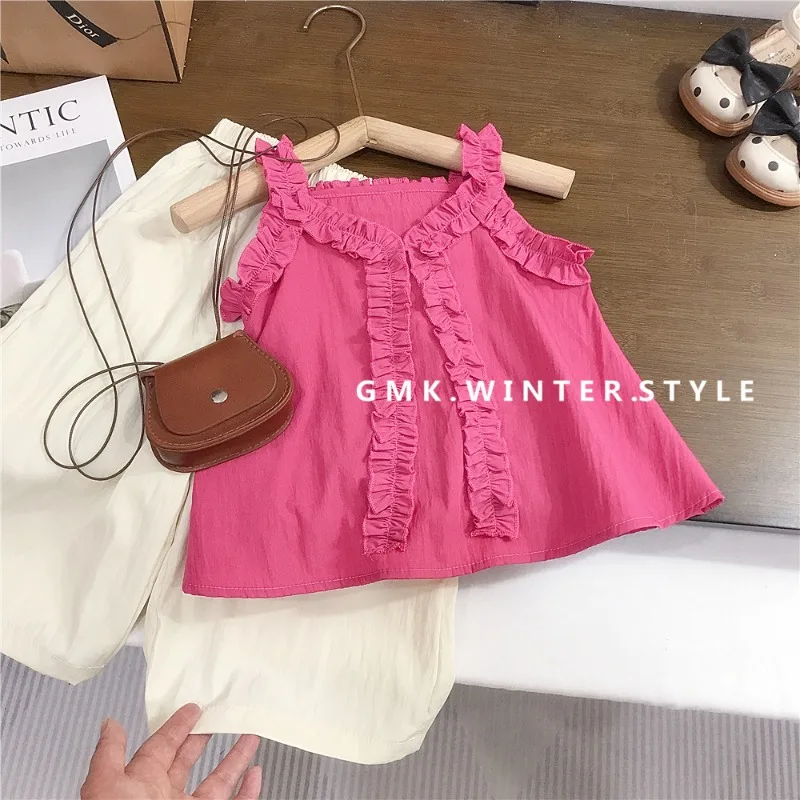 Girls Holiday Style Suit Summer Dress Romantic Vacation Style Loose Wide Leg Pants Thin and Breathable Fabric Soft Comfy To Wear
Girls Holiday Style Suit Summer Dress Romantic Vacation Style Loose Wide Leg Pants Thin and Breathable Fabric Soft Comfy To Wear