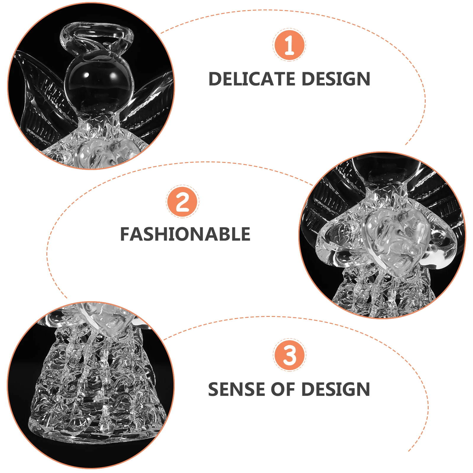 1Pcs Blessing Angel Wind Chime Chic Glass Pendant Wedding Party Home Decoration Creative Angel Hanging Ornament Elegant Texture
1Pcs Blessing Angel Wind Chime Chic Glass Pendant Wedding Party Home Decoration Creative Angel Hanging Ornament Elegant Texture