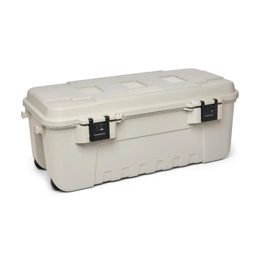Sportsman's Trunk Storage Box, Smoke Gray, 27-Gallon Lockable Heavy-Duty Outdoor Garage Organizer with Reinforced Handles and W
Sportsman's Trunk Storage Box, Smoke Gray, 27-Gallon Lockable Heavy-Duty Outdoor Garage Organizer with Reinforced Handles and W