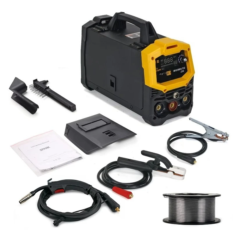 New Design Mig Welding Machine 3 in 1 Mig Tig Mma Welding Machine 110V 220V LCD Igbt Gasless Mig Welder
New Design Mig Welding Machine 3 in 1 Mig Tig Mma Welding Machine 110V 220V LCD Igbt Gasless Mig Welder