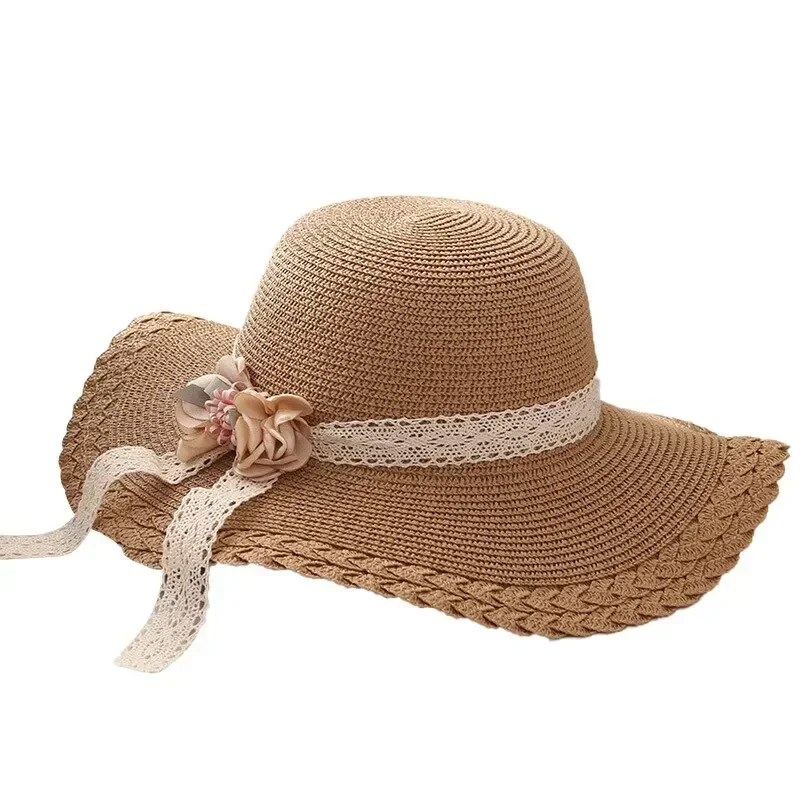 Flower Lace Straw Hat Girls Outdoor Sunscreen Cool Hat Beach Vacation Sun Hat for Spring and Summer
Flower Lace Straw Hat Girls Outdoor Sunscreen Cool Hat Beach Vacation Sun Hat for Spring and Summer