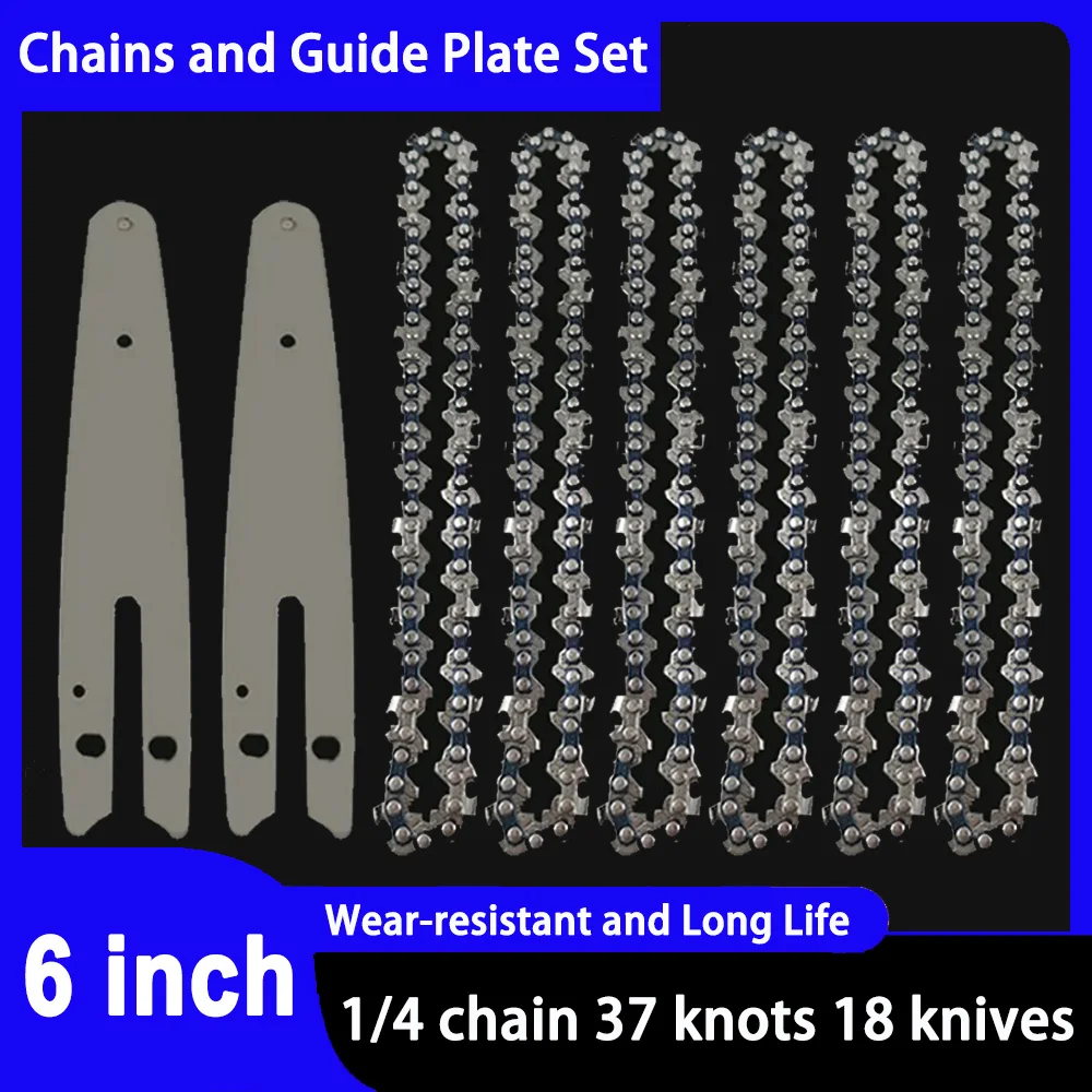 6 Inch 1/4"P Electric Saw 37 knots 18 knives Chainsaw Chains Logging Saw Blade Pruning Chain Saw Chain Accessories Wood Cutting
6 Inch 1/4"P Electric Saw 37 knots 18 knives Chainsaw Chains Logging Saw Blade Pruning Chain Saw Chain Accessories Wood Cutting
