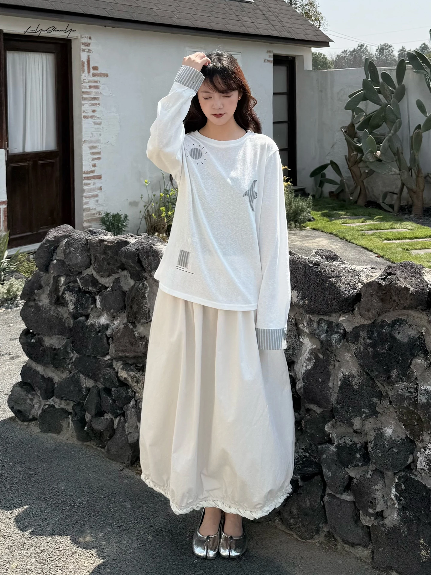 Land And Mountain Island Cute Cartoon Pattern Patchwork Sleeve Long Sleeve T-Shirt Women Base Layer Top Casual Style Slim Fit...
Land And Mountain Island Cute Cartoon Pattern Patchwork Sleeve Long Sleeve T-Shirt Women Base Layer Top Casual Style Slim Fit...