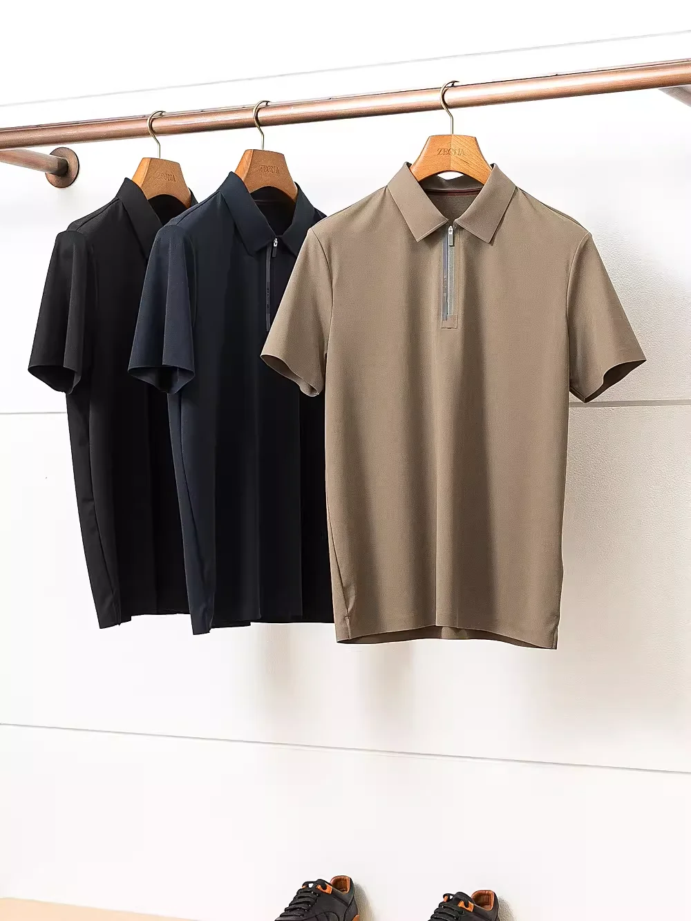 Elite Business Casual Summer Men's Zipper Short Sleeve Shirt Sporty Style Standard Fit Youthwear Iron-Free Processing
Elite Business Casual Summer Men's Zipper Short Sleeve Shirt Sporty Style Standard Fit Youthwear Iron-Free Processing