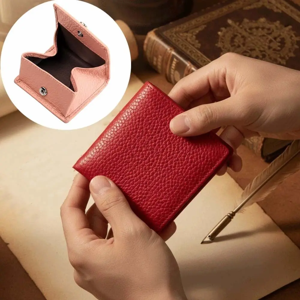 Versatile Portable Leather Coin Purse Solid Color Pouch Short Portable Wallet Classic Anti-lost Mini Money Bag School
Versatile Portable Leather Coin Purse Solid Color Pouch Short Portable Wallet Classic Anti-lost Mini Money Bag School