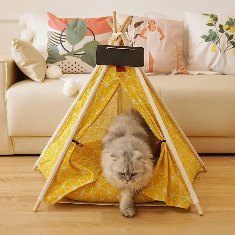 Pet Tent for Cats and Dogs Portable Removable Washable Dog House Indoor Puppies House with Cushion and Blackboard Cat Bed
Pet Tent for Cats and Dogs Portable Removable Washable Dog House Indoor Puppies House with Cushion and Blackboard Cat Bed