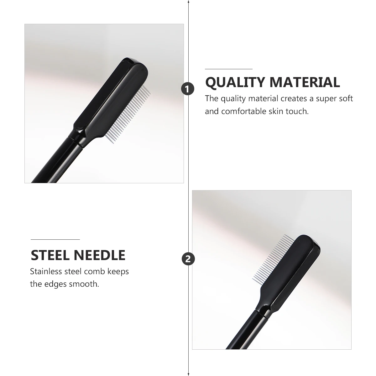 Eyebrow Black Long Handle Stainless Steel Eyelash Brush Lash Brow Comb Mascara Eyelash Comb Easy Clean Women Girls Ladies
Eyebrow Black Long Handle Stainless Steel Eyelash Brush Lash Brow Comb Mascara Eyelash Comb Easy Clean Women Girls Ladies