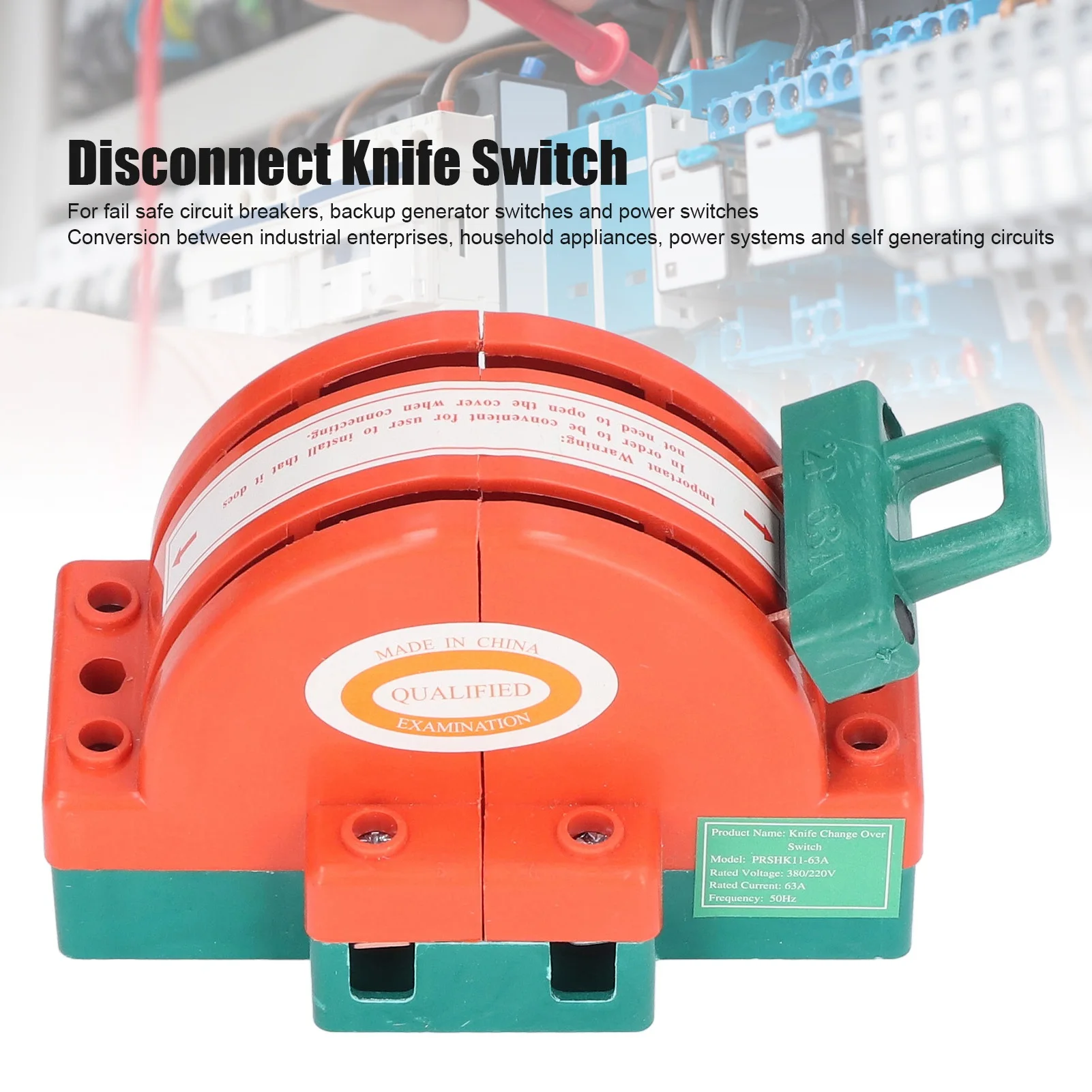 HK11 Knife Switch Safe Double Throw Bidirectional Electric Reverse Switch for Industrial Household Appliances 2P 63A
HK11 Knife Switch Safe Double Throw Bidirectional Electric Reverse Switch for Industrial Household Appliances 2P 63A