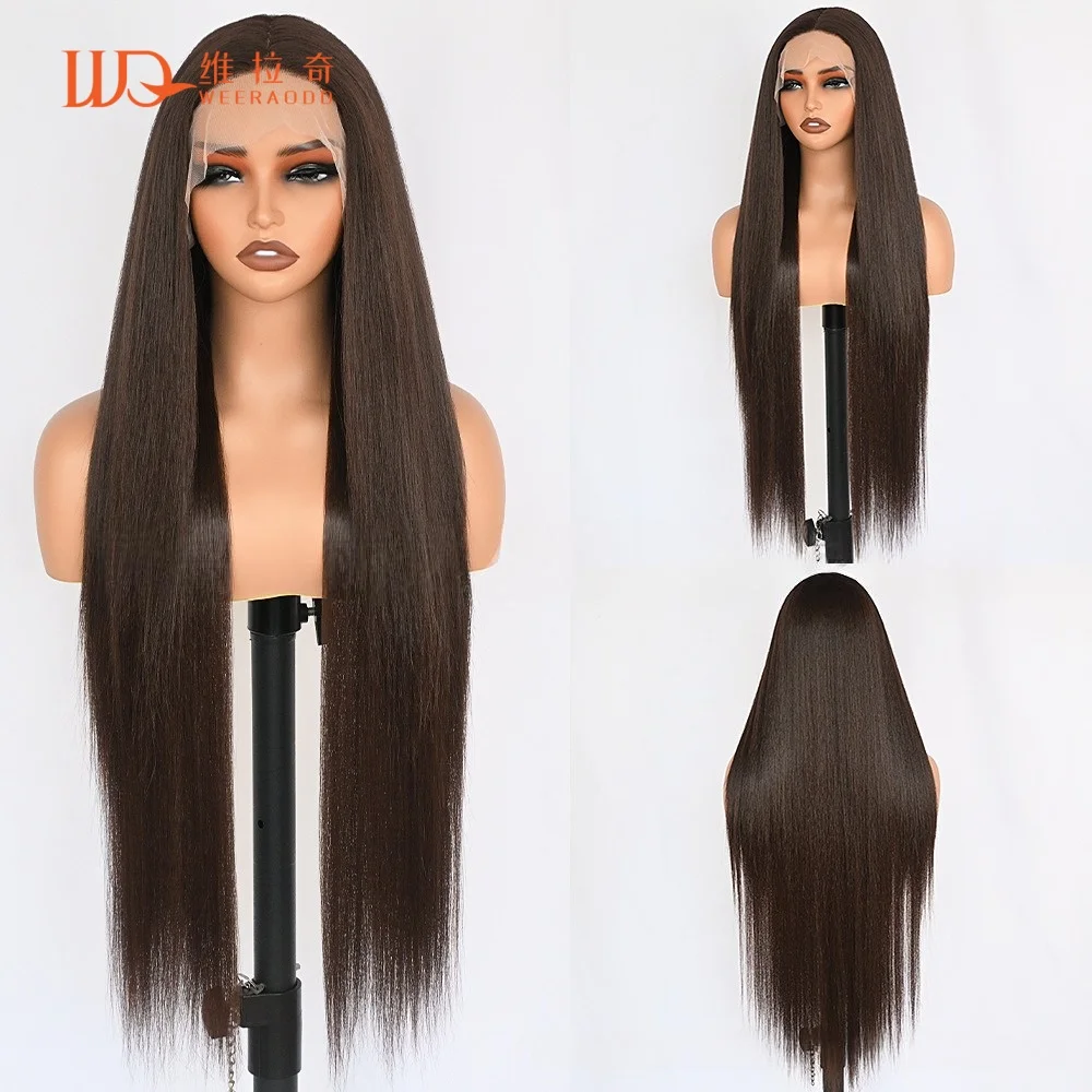 28 32 Inch Long Silky Straight T Part Lace Front Wigs for Women Black Brown Heat Resistant Synthetic Glueless Daily Cosplay Wig
28 32 Inch Long Silky Straight T Part Lace Front Wigs for Women Black Brown Heat Resistant Synthetic Glueless Daily Cosplay Wig