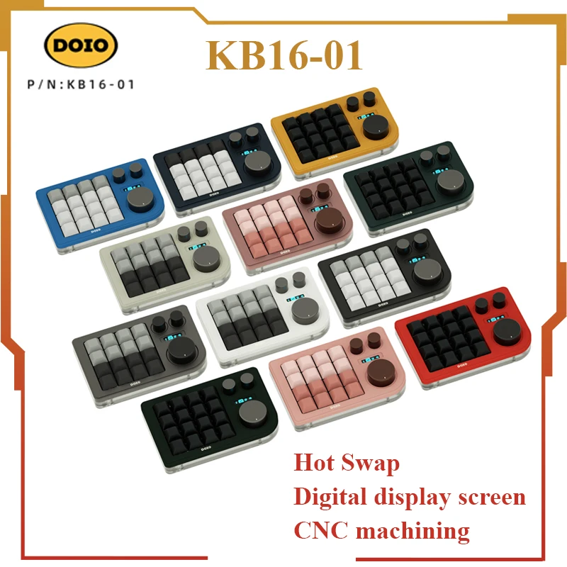Клавиатура Doio Kb16-01, 16 клавиш, механическая клавиатура, Проводная алюминиевая клавиатура Hot Swap Xda с колпачком для клавиш Type-C Oled, экран дисплея Qmk через Office
Клавиатура Doio Kb16-01, 16 клавиш, механическая клавиатура, Проводная алюминиевая клавиатура Hot Swap Xda с колпачком для клавиш Type-C Oled, экран дисплея Qmk через Office