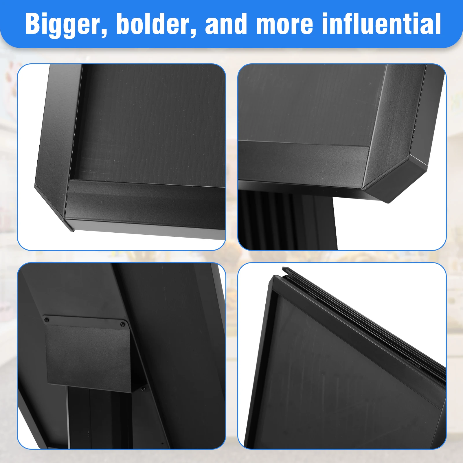 Sign Holder Floor Stand Adjustable Pedestal Poster Banner Stand with Snap-Open Frame Display for Malls Schools Restaurants
Sign Holder Floor Stand Adjustable Pedestal Poster Banner Stand with Snap-Open Frame Display for Malls Schools Restaurants