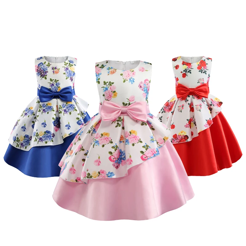 New Flower Bow Girls Dress Summer Irregular Hemline Print Little Princess Dress Christmas Birthday Gift 2-10 Years Kids Clothes
New Flower Bow Girls Dress Summer Irregular Hemline Print Little Princess Dress Christmas Birthday Gift 2-10 Years Kids Clothes