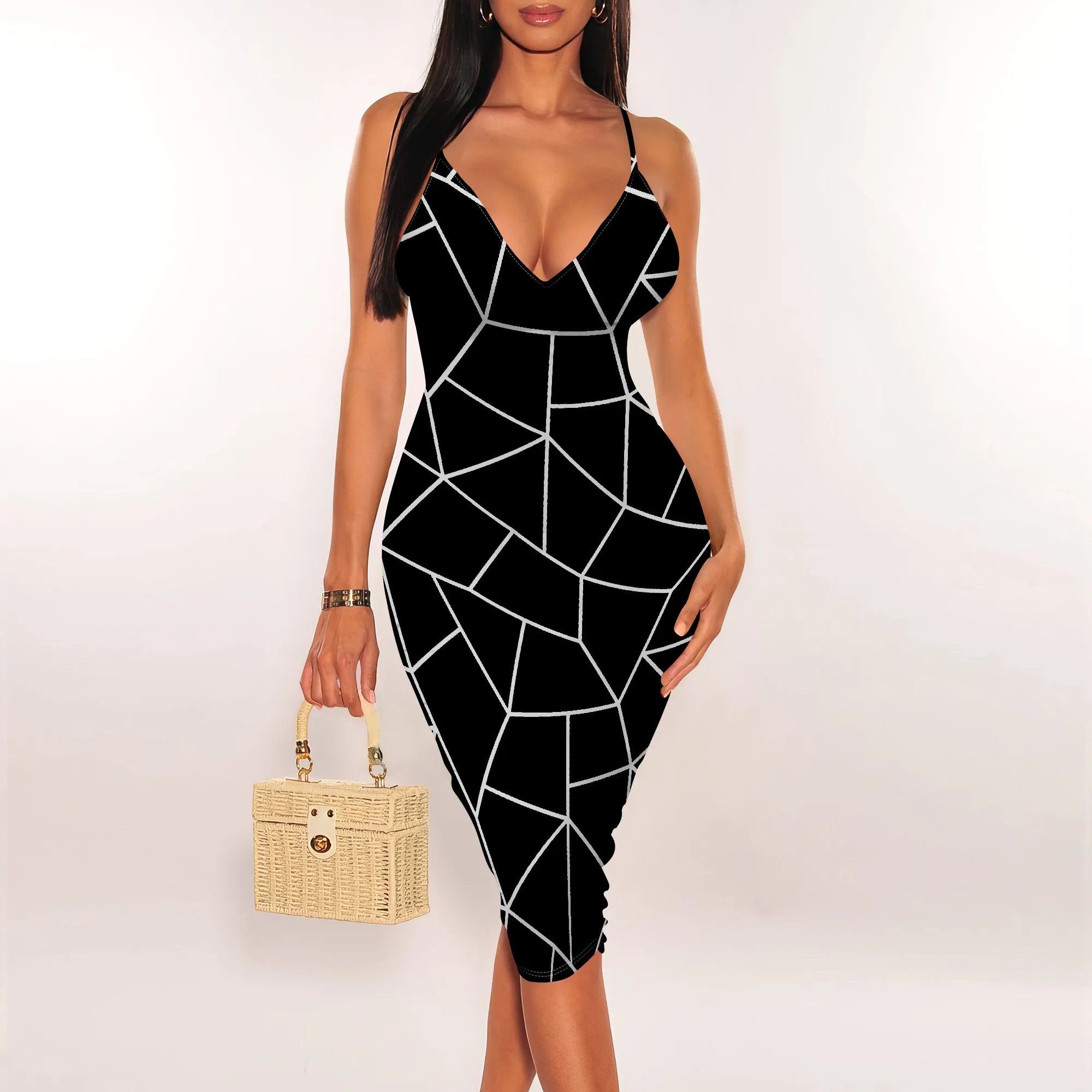 Womens Fashion Sleeveless Loose Sexy Slip Dress Vacation Dresses Scoop V Neck Dress Print Sleeveless Casual Dress
Womens Fashion Sleeveless Loose Sexy Slip Dress Vacation Dresses Scoop V Neck Dress Print Sleeveless Casual Dress
