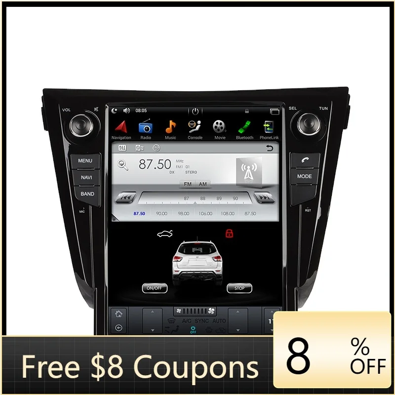 ZAIQU Special Sale 12.1 Inch Vertical Screen Car Stereo Radio GPS Navigation for NISSAN X-TRAIL/Qashqai 2013-
ZAIQU Special Sale 12.1 Inch Vertical Screen Car Stereo Radio GPS Navigation for NISSAN X-TRAIL/Qashqai 2013-