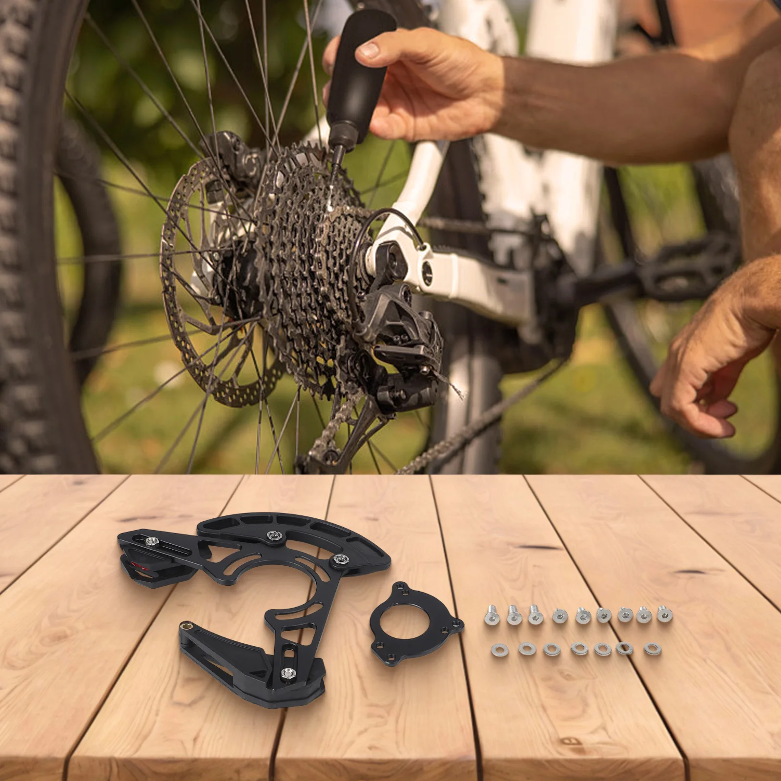Aluminum Alloy Guide Bike Chain Stabilizer Biking Accessories Approx For 32-38T Chainwheel High Transmission Efficiency
Aluminum Alloy Guide Bike Chain Stabilizer Biking Accessories Approx For 32-38T Chainwheel High Transmission Efficiency