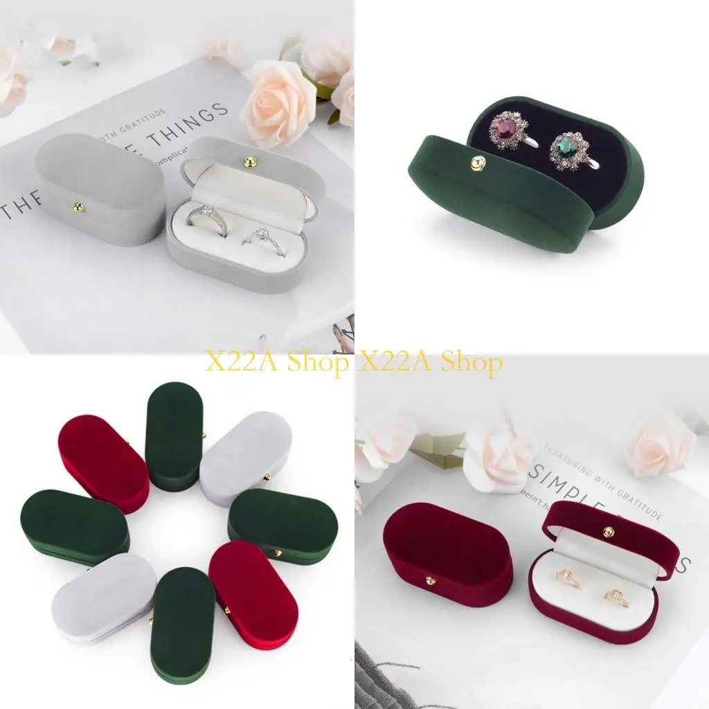 Unique Bearer Ring Box Double Rings Box Wedding Rings Box Engagement Rings Box Flannelette Material for Ceremony Anniversary
Unique Bearer Ring Box Double Rings Box Wedding Rings Box Engagement Rings Box Flannelette Material for Ceremony Anniversary