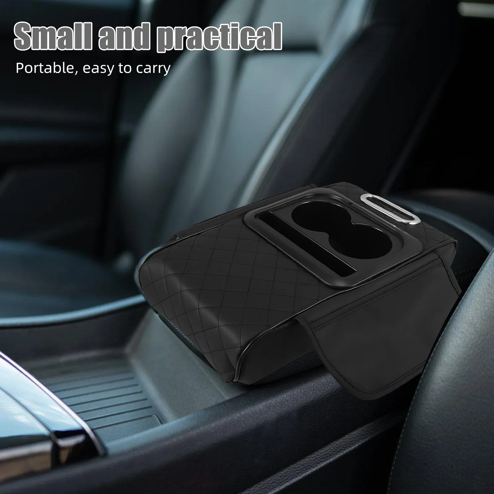 Car Armrest Box Booster Pad Universal PU Console Cushion with Integrated Cup Holder Tissue Box Storage Organizer
Car Armrest Box Booster Pad Universal PU Console Cushion with Integrated Cup Holder Tissue Box Storage Organizer