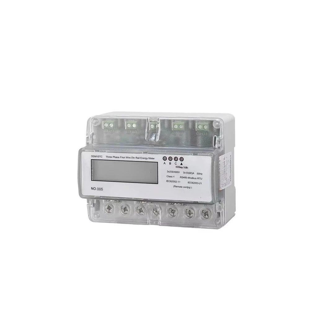 Remote control internal locking relay three-phase four-wire din rail modbus smart meter
Remote control internal locking relay three-phase four-wire din rail modbus smart meter