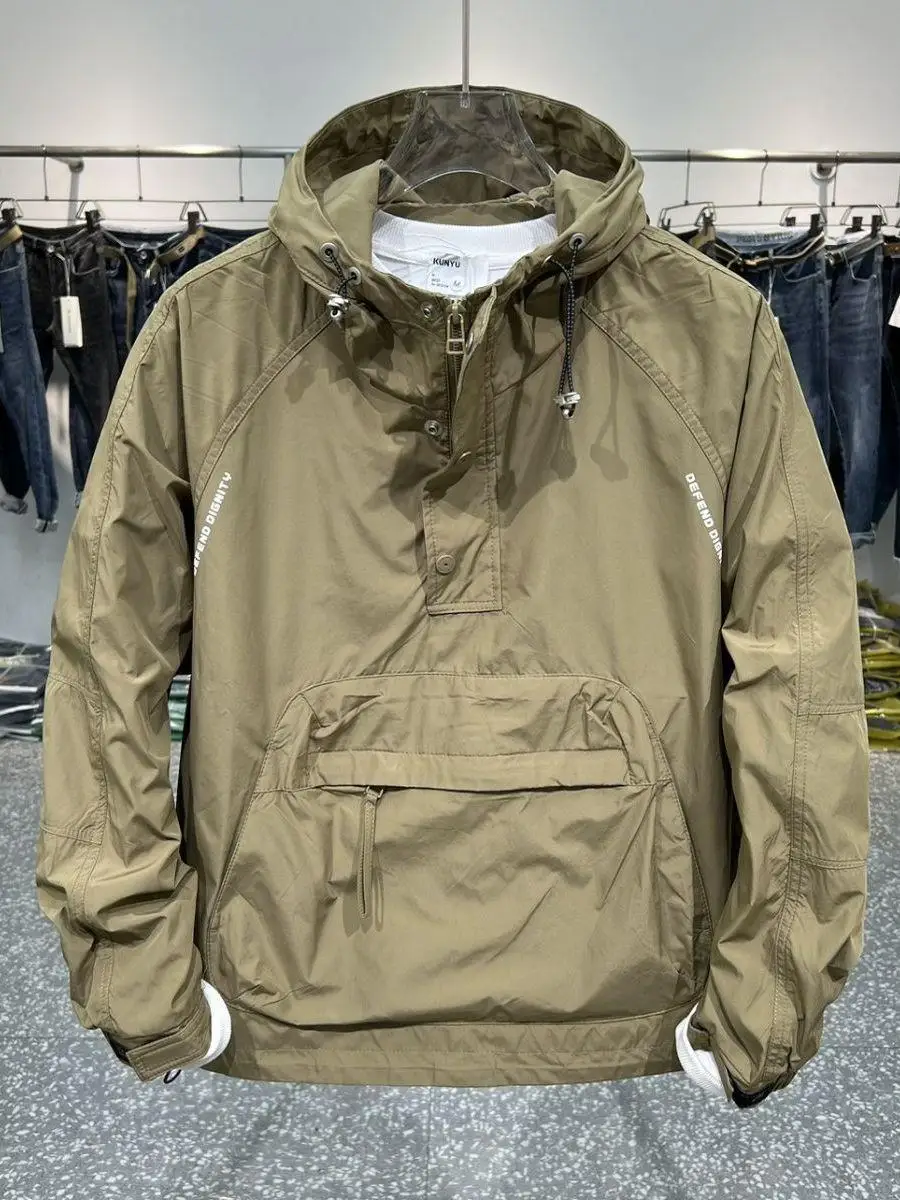 Loose Fit Hooded Zipper Jaet Men's Casual Sle Polyester Fabric Autumn New Arrival Outerwear Coat with kets for Youth
Loose Fit Hooded Zipper Jaet Men's Casual Sle Polyester Fabric Autumn New Arrival Outerwear Coat with kets for Youth