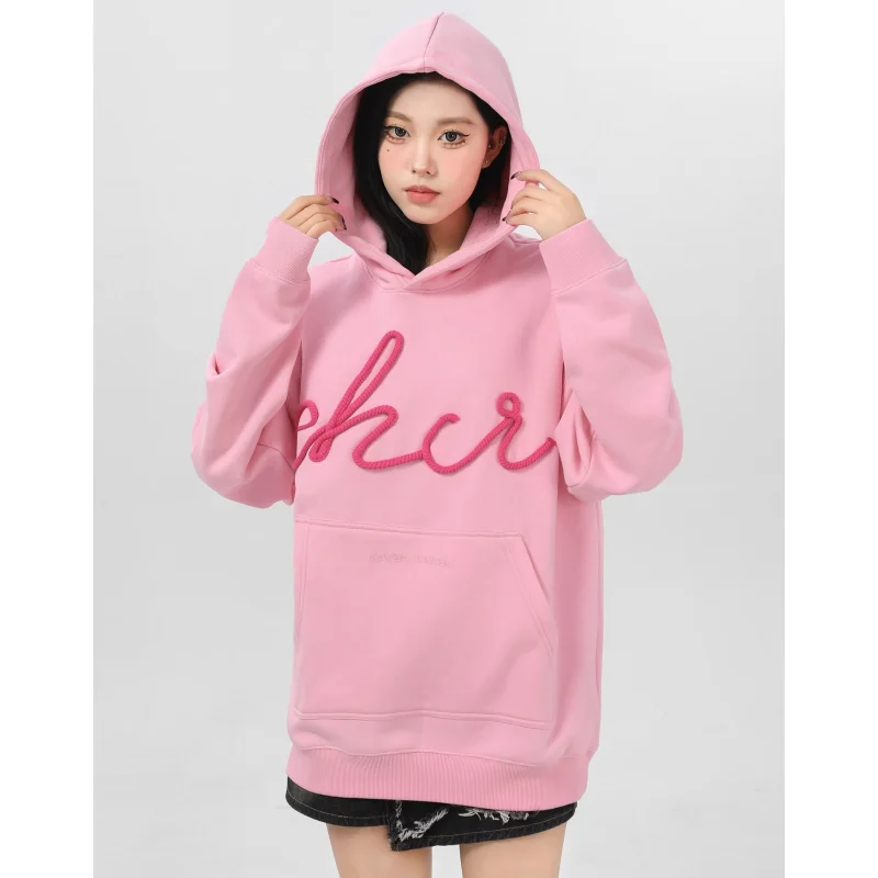 Y2K Spring Pink Women Clothing Korean Fashion Embroidery Baggy Pullover Streetwear Sweatshirt 2024 NEW Long Sleeves Plush Tops
Y2K Spring Pink Women Clothing Korean Fashion Embroidery Baggy Pullover Streetwear Sweatshirt 2024 NEW Long Sleeves Plush Tops