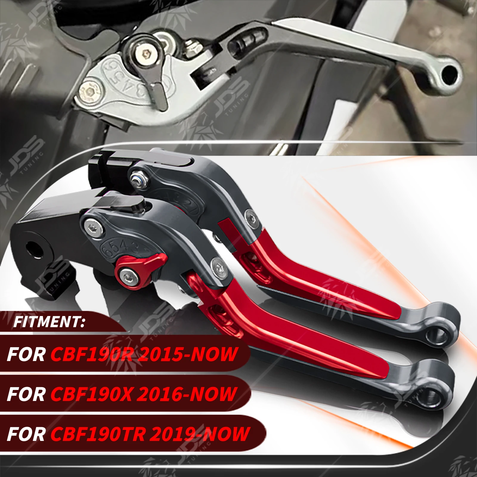 JDSTUNING For Honda CBF190R/CBF190X/CBF190TR Clutch Lever Brake Lever Set Adjustable Folding Handle Levers Accessories Parts
JDSTUNING For Honda CBF190R/CBF190X/CBF190TR Clutch Lever Brake Lever Set Adjustable Folding Handle Levers Accessories Parts