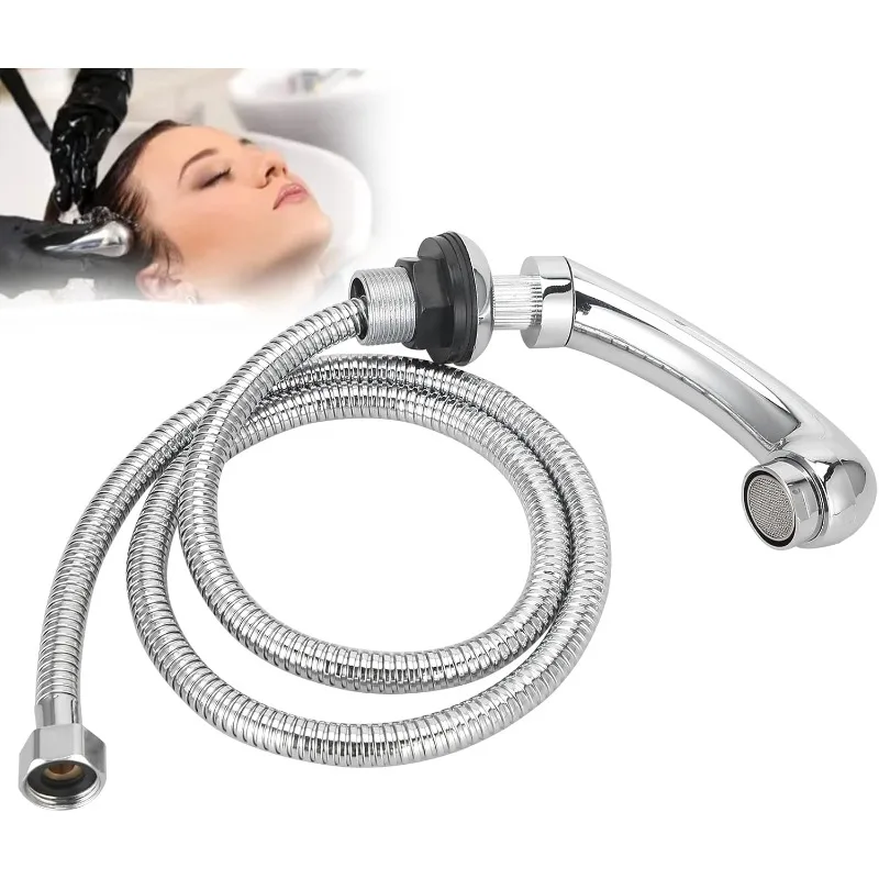Salon Hair Wash Shower Head with Hose Sprayer Hose Kit Replacement Accessories for Salon Shampoo Bed Shampoo Bowl
Salon Hair Wash Shower Head with Hose Sprayer Hose Kit Replacement Accessories for Salon Shampoo Bed Shampoo Bowl