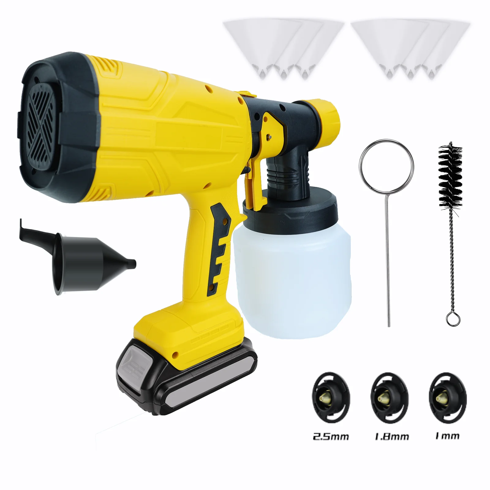 Cordless Spray Gun Electric Portable 800ML Container Paint Sprayer Furniture Car Household Sprayer For Dewalt 20V Battery Pin
Cordless Spray Gun Electric Portable 800ML Container Paint Sprayer Furniture Car Household Sprayer For Dewalt 20V Battery Pin