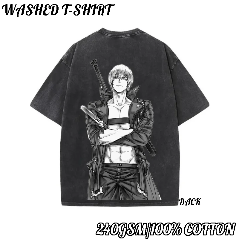 Anime DMC Printed Summer 240GSM Cotton Washed T-shirt Fashion Harajuku Holiday Y2K Hip Pop Top Sale Tees Men Casual Clothes
Anime DMC Printed Summer 240GSM Cotton Washed T-shirt Fashion Harajuku Holiday Y2K Hip Pop Top Sale Tees Men Casual Clothes