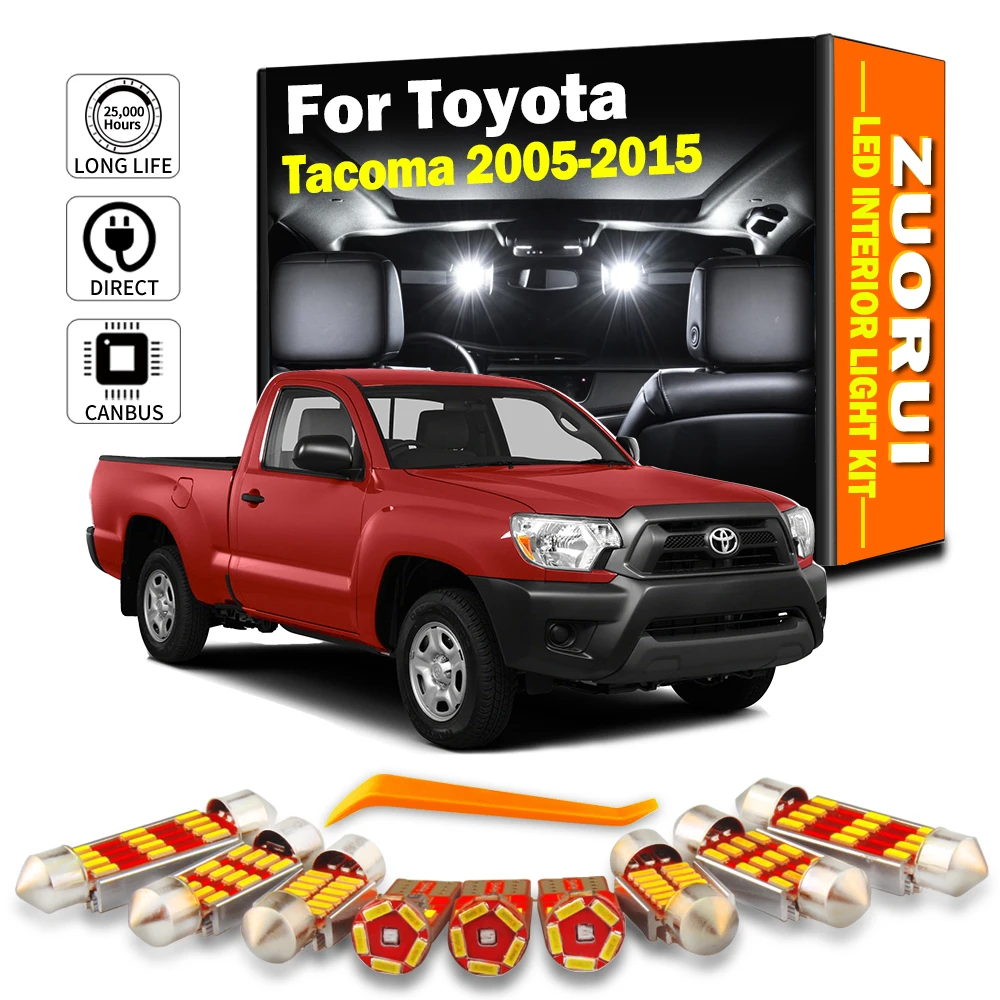 ZUORUI 10Pcs LED Interior Dome Sunvisor Reading Light Kit For Toyota Tacoma 2005 2006 2007 - 2012 2013 2014 2015 Car Accessories
ZUORUI 10Pcs LED Interior Dome Sunvisor Reading Light Kit For Toyota Tacoma 2005 2006 2007 - 2012 2013 2014 2015 Car Accessories
