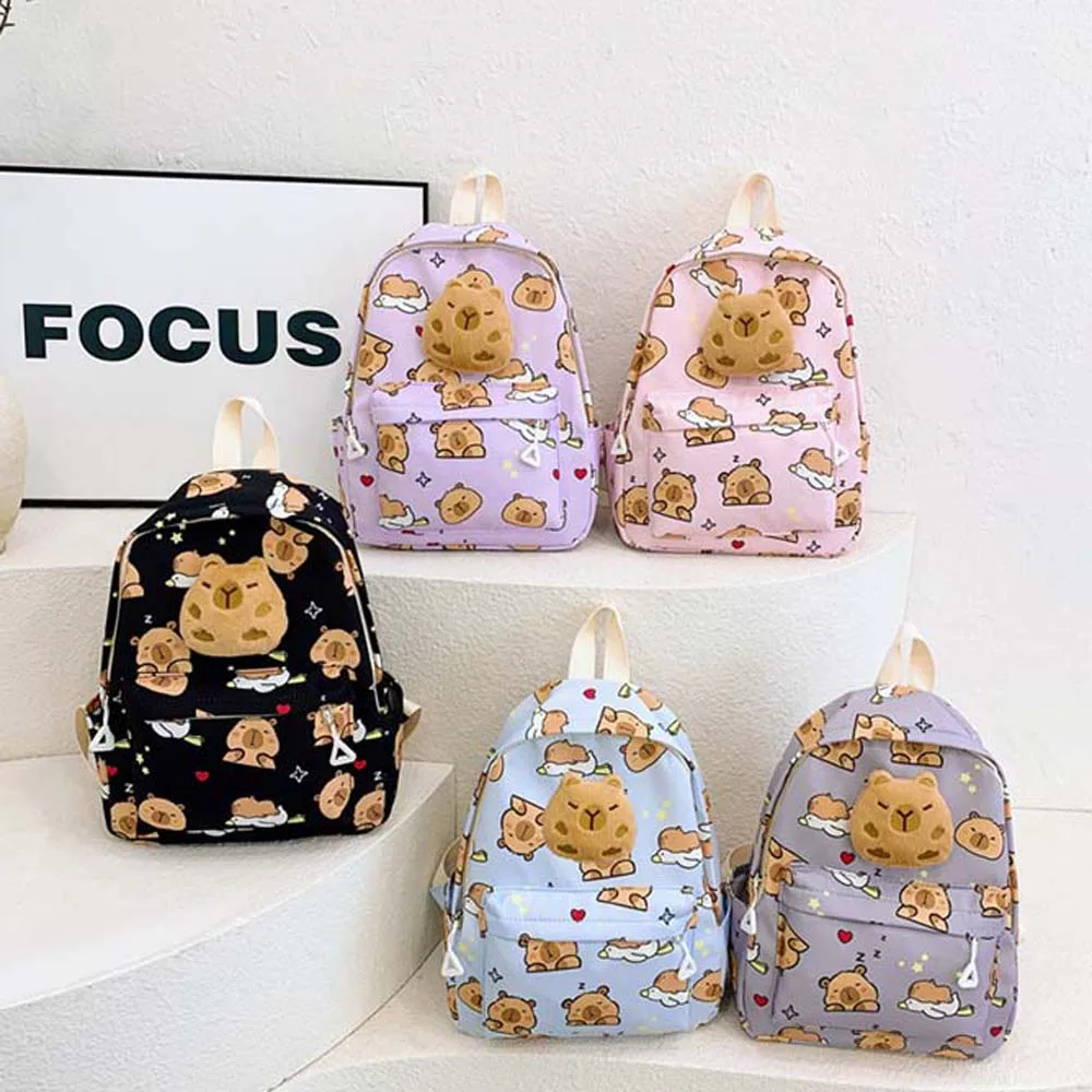 Thickened Capybara Backpack Nylon Lightweight Cartoon Animal Daypack Multi Functional Wide Straps Plush Doll Ornament Kids
Thickened Capybara Backpack Nylon Lightweight Cartoon Animal Daypack Multi Functional Wide Straps Plush Doll Ornament Kids