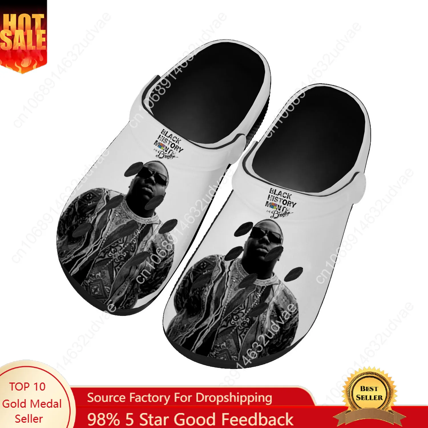 The Notorious B.I.G Water Shoes Mens Womens High Quality Home Garden Clogs Customizd Sandals Beach Breathable Hole Slippers
The Notorious B.I.G Water Shoes Mens Womens High Quality Home Garden Clogs Customizd Sandals Beach Breathable Hole Slippers