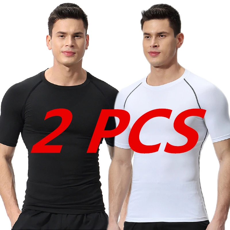 2PCS Men's Running T shirts Gym Quick-drying Sports Cycling Bodybuilding Short Sleeve Shirts PRO tights Outdoors Tops
2PCS Men's Running T shirts Gym Quick-drying Sports Cycling Bodybuilding Short Sleeve Shirts PRO tights Outdoors Tops