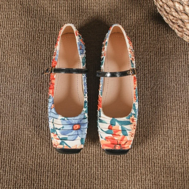 New Women's Mary Jane Shoes Exquisite Square Head Casual Shoes for Woman Fashion Shallow Flat Shoe Designer Shoes Zapatos Mujer
New Women's Mary Jane Shoes Exquisite Square Head Casual Shoes for Woman Fashion Shallow Flat Shoe Designer Shoes Zapatos Mujer