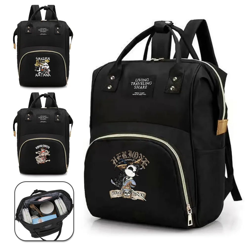 Mummy Bag Outdoor Travel Waterproof Multi-Function Diapers Bags Large Capacity Lightweight Samurai Printing Series
Mummy Bag Outdoor Travel Waterproof Multi-Function Diapers Bags Large Capacity Lightweight Samurai Printing Series