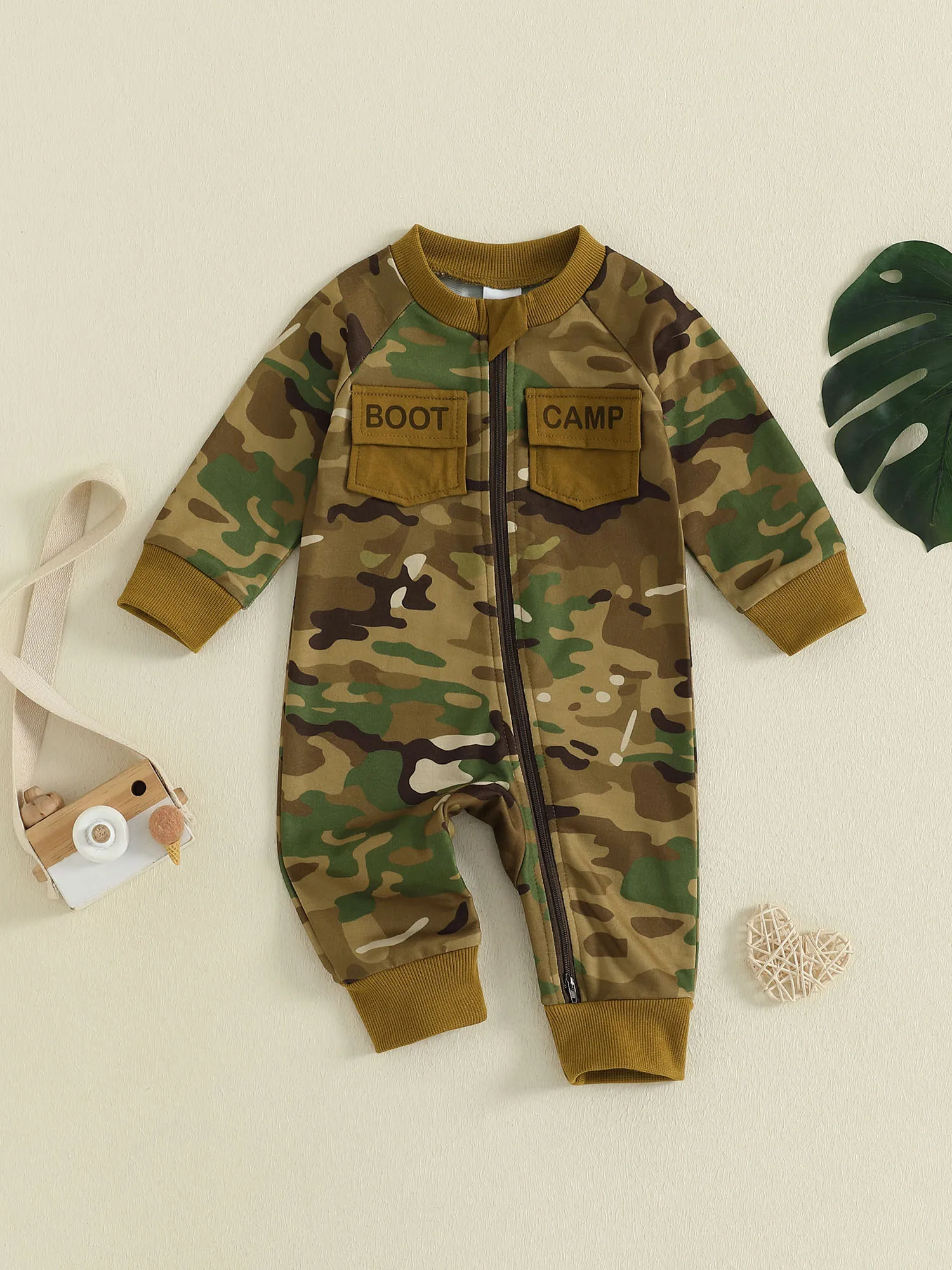 Toddler Boy Winter Overall Camo Patterned with Hooded Zipper Front and Cozy Fleece Lining for Cold Days
Toddler Boy Winter Overall Camo Patterned with Hooded Zipper Front and Cozy Fleece Lining for Cold Days