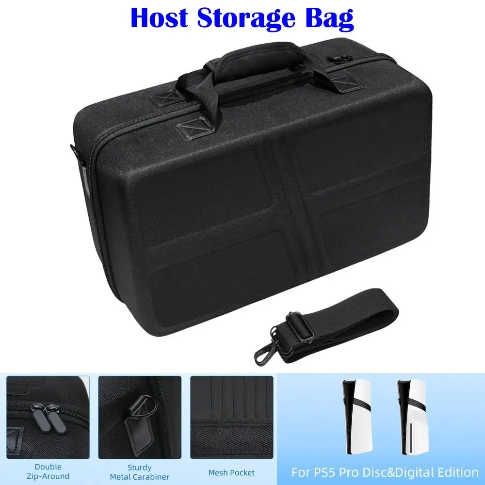 16.9inch Host Storage Bag EVA Multi-function Game Console Carrying Case Pressure-resistant Portable for PS5Pro/Slim
16.9inch Host Storage Bag EVA Multi-function Game Console Carrying Case Pressure-resistant Portable for PS5Pro/Slim