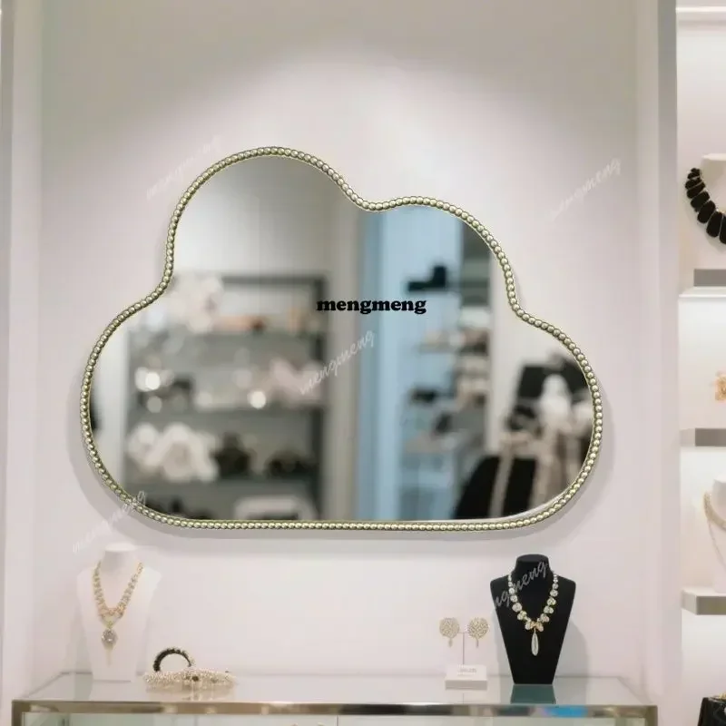AB03Design European Bathroom Mirror Rosegold Wall Irregular Aesthetic Mirror Makeup Girls Adornos Para El Hogar House Accessorie
AB03Design European Bathroom Mirror Rosegold Wall Irregular Aesthetic Mirror Makeup Girls Adornos Para El Hogar House Accessorie