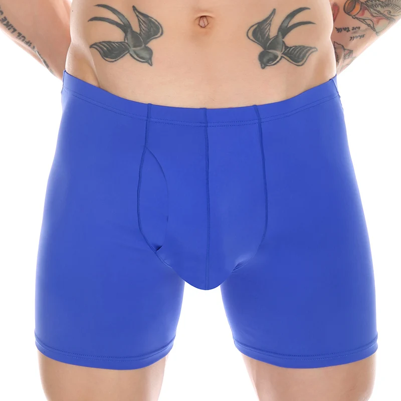 EUR Size Sexy Mens Underwear Ice Silk Thin Long Leg Boxer Shorts Breathable U Bulge Pouch Sports Underpants Mid-rise Panties
EUR Size Sexy Mens Underwear Ice Silk Thin Long Leg Boxer Shorts Breathable U Bulge Pouch Sports Underpants Mid-rise Panties