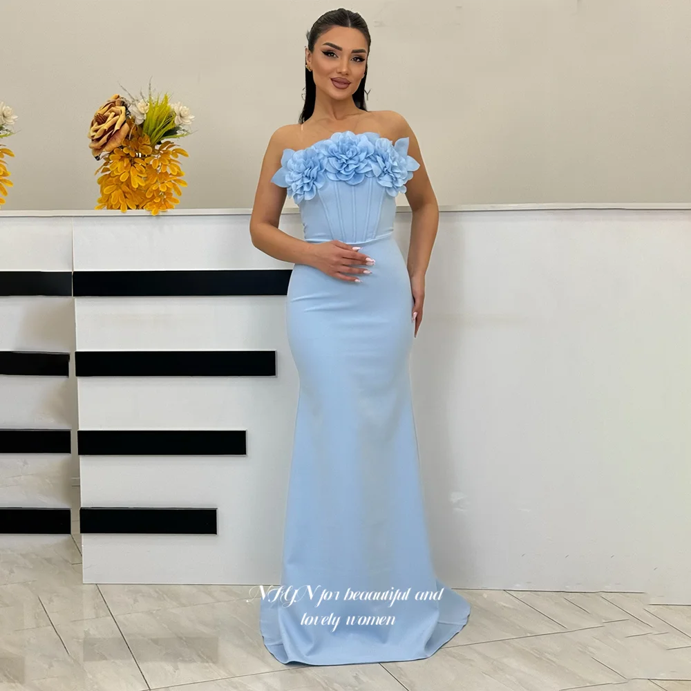 NFYN Mermaid Party Gowns 3D Flowers Prom Dresses Evening Party Dress for Arabic Women robes de soirée Customized
NFYN Mermaid Party Gowns 3D Flowers Prom Dresses Evening Party Dress for Arabic Women robes de soirée Customized