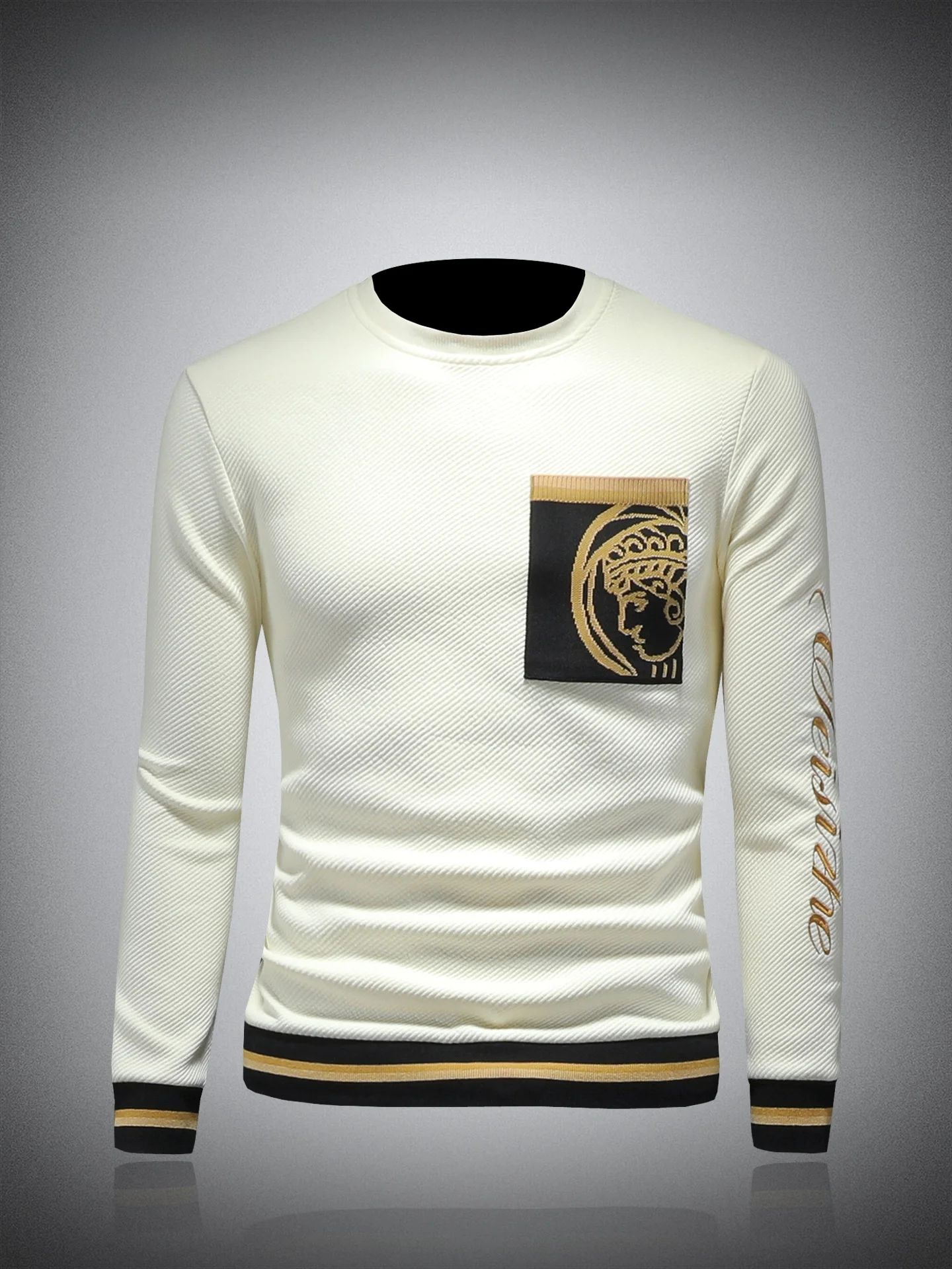 Casual round Ne Long Sve Embroidered Sweatirt Men's Comfortable Breathable Hoodie Autumn Winter Faion Streetwear
Casual round Ne Long Sve Embroidered Sweatirt Men's Comfortable Breathable Hoodie Autumn Winter Faion Streetwear