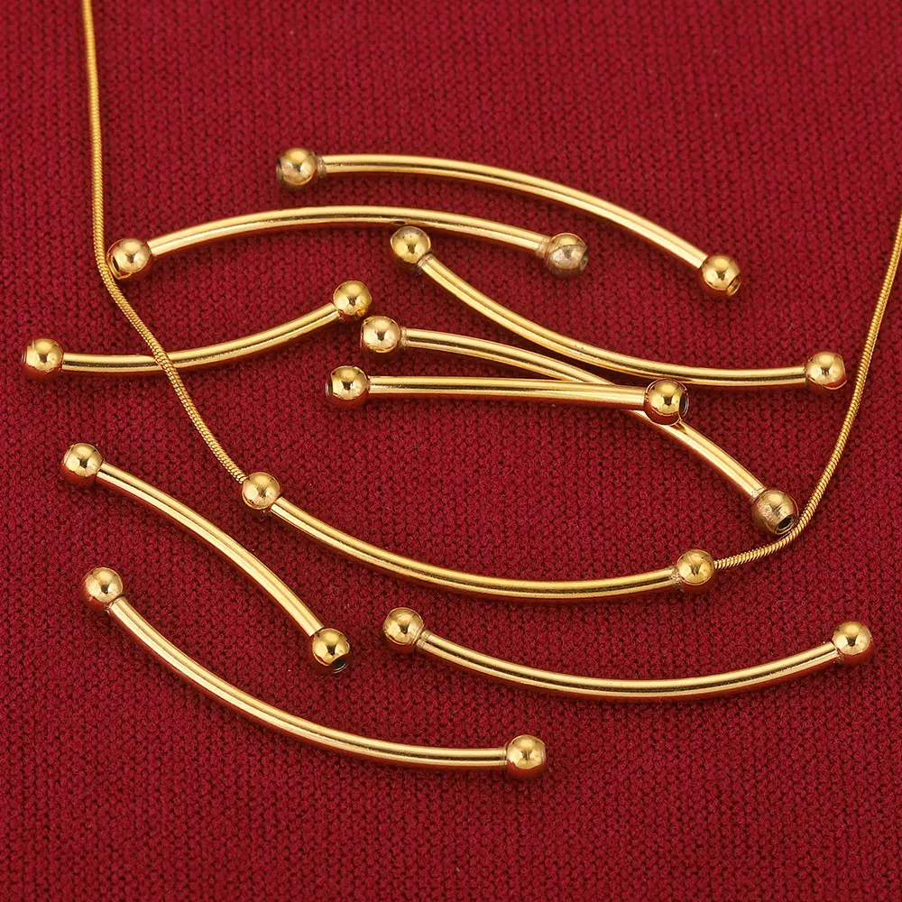 5pcs Stainless Steel 30 35 40mm Perforated Bend Tube Beads DIY Jewelry Connection Beads Craft Bracelet Necklace Finding
5pcs Stainless Steel 30 35 40mm Perforated Bend Tube Beads DIY Jewelry Connection Beads Craft Bracelet Necklace Finding