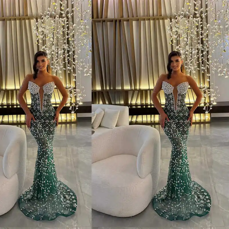 Сексуальное вечернее платье без бретелек с блестками, элегантное платье для выпускного вечера без рукавов с кристаллами, длиной до пола, вечернее платье по индивидуальному заказу
Сексуальное вечернее платье без бретелек с блестками, элегантное платье для выпускного вечера без рукавов с кристаллами, длиной до пола, вечернее платье по индивидуальному заказу