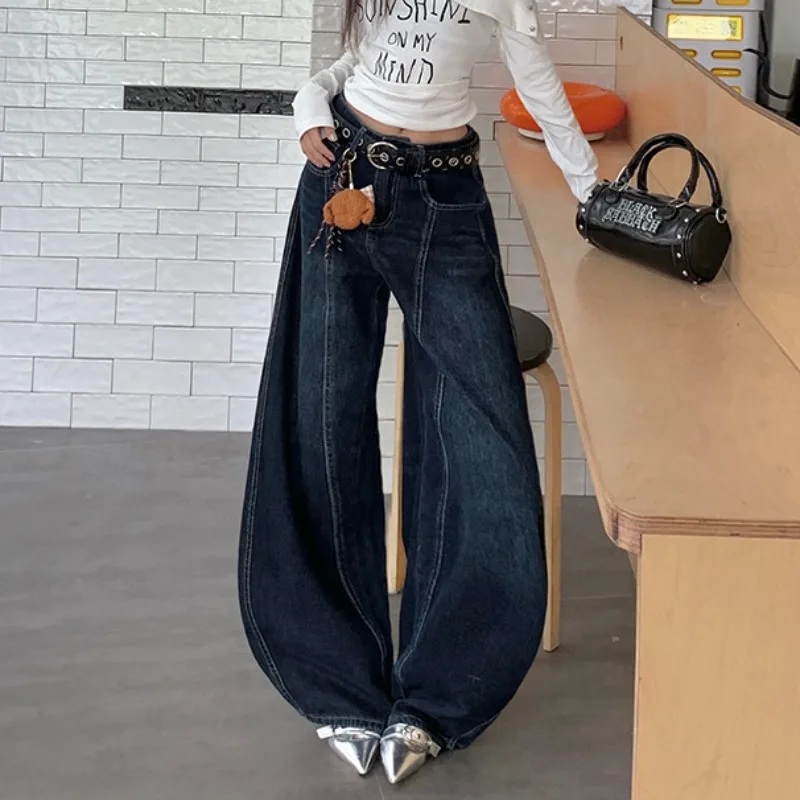 Зимние корейские джинсовые брюки с широкой подкладкой и вышивкой, свободный крой, для похудения, длиной до пола, женские повседневные прямые брюки...
Зимние корейские джинсовые брюки с широкой подкладкой и вышивкой, свободный крой, для похудения, длиной до пола, женские повседневные прямые брюки...