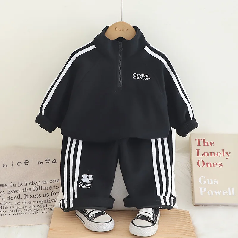 New Spring Autumn Baby Boys Clothing Sets Kids Cotton Striped Sweatshirts Pants 2Pc Outfits Toddler Children Clothes Sport Suit
New Spring Autumn Baby Boys Clothing Sets Kids Cotton Striped Sweatshirts Pants 2Pc Outfits Toddler Children Clothes Sport Suit
